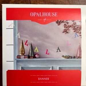 NWT opalhouse “falala” Christmas garland 6 feet length decor holiday